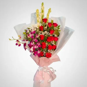 royal red & pink bouquet