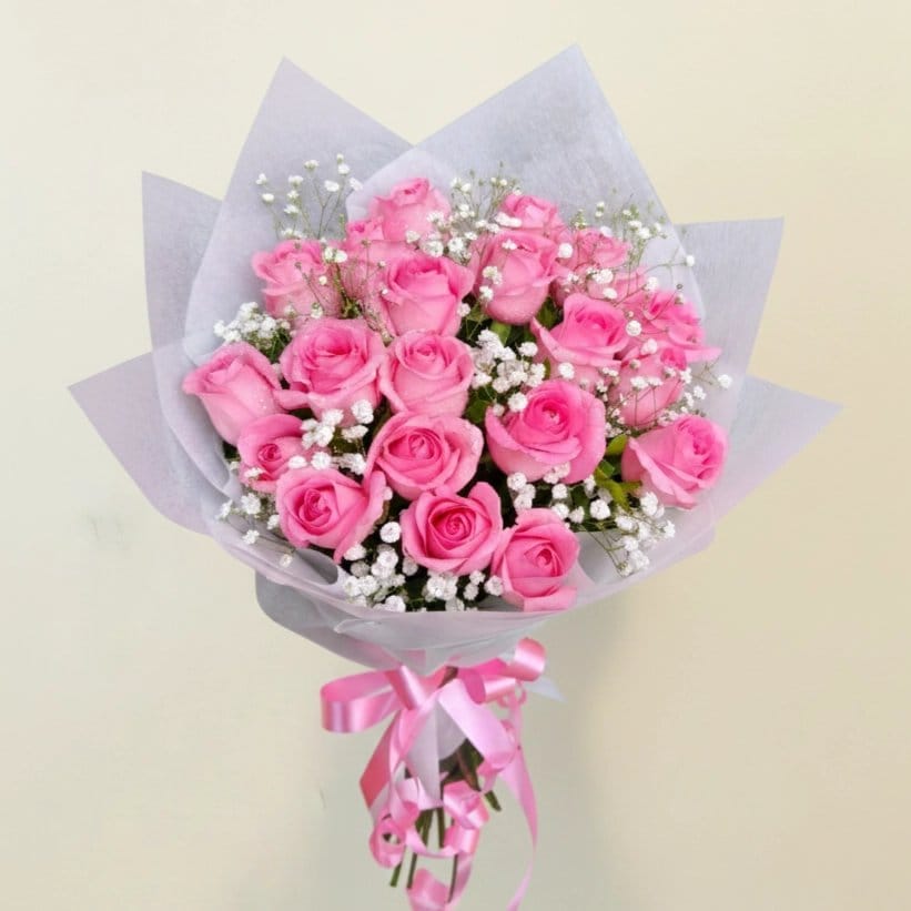 Pink Elegance Rose Bouquet