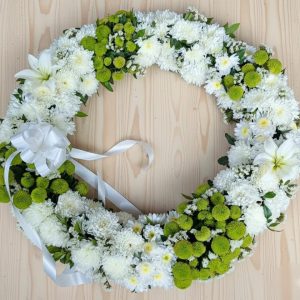 White and Green Wreath